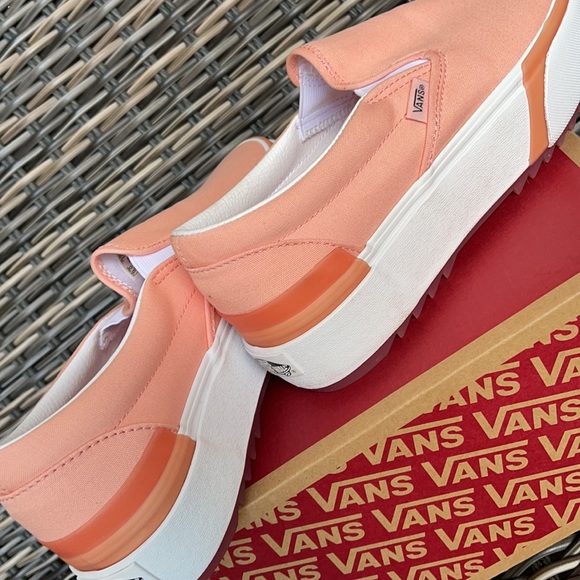 Vans Classic Slip-On S Pastel Peach Pearl/True White WMNS - Picture 15 of 16